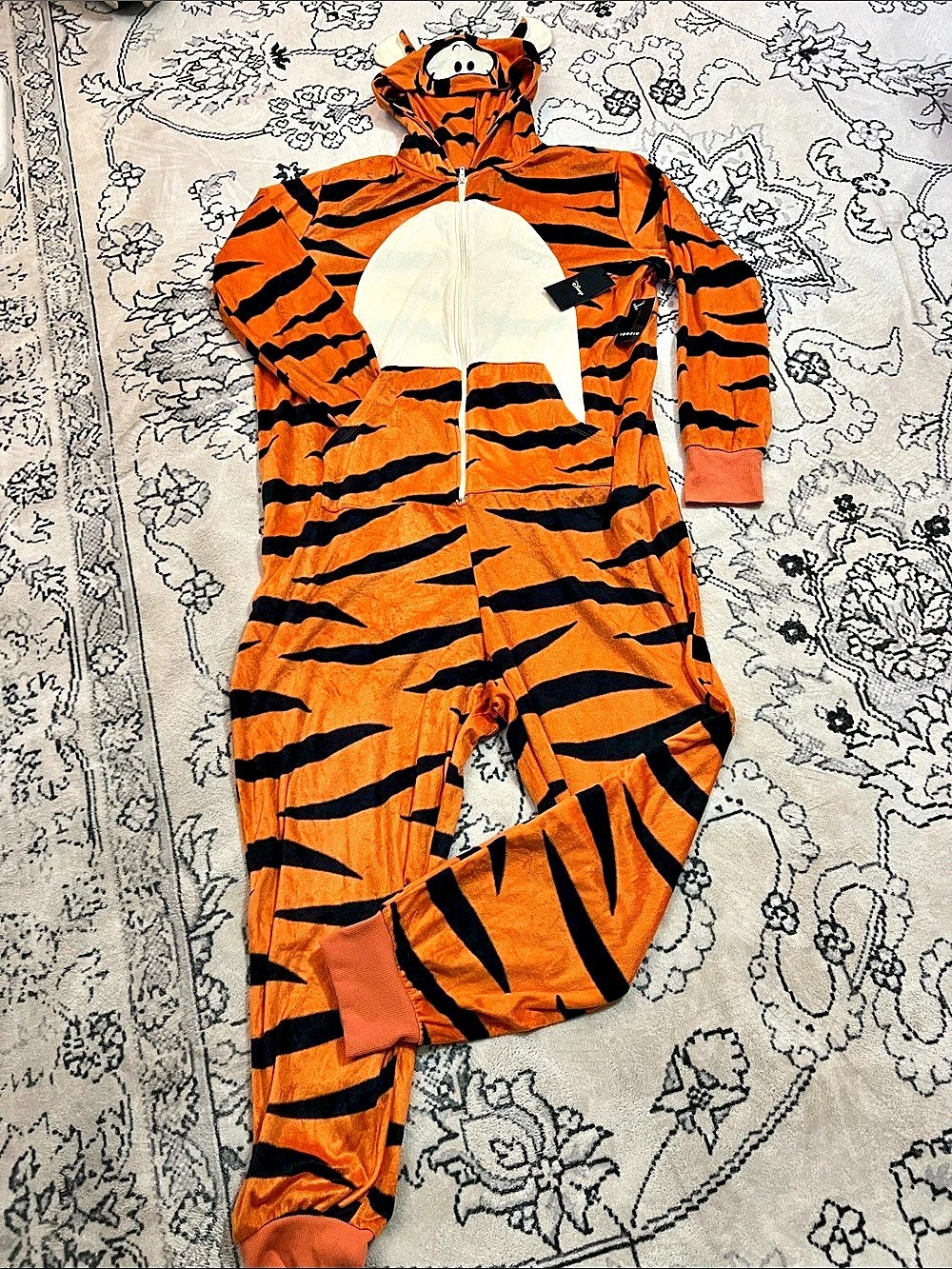 Torrid Disney Tigger Tiger Stripe Hooded Jumpsuit
